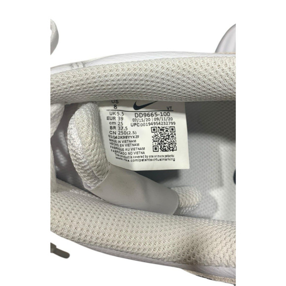 Nike Court Vision Lo Womens Sneakers Size 8 White DD9665-100 Animal Print‎ - Picture 8 of 8